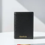 Gucci, Passport Holder, , Black, Very Like New