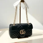Gucci, GG Marmont , Medium, Black, New
