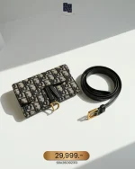 Dior, Saddle Pouch with Belt, , Blue, Very Very  Good