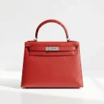 Hermes, Kelly 28 Sellier Verso, 28, Red, Very Very  Good