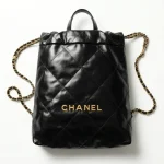 Chanel, 22 Backpack, Small, Black, Used Once