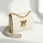 Louis Vuitton, Twist, MM, White, Very Very  Good