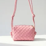 Bottega Veneta, Mini Loop Crossbody Bag, Mini, Pink, Very Very  Good