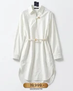 Louis Vuitton, Poplin Monogram Shirt Dress, 34, White, Like New