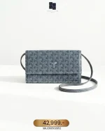 Goyard, Varenne Continental Wallet, , Gray, Used Once