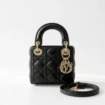Dior, Lady, Micro, Black, Very Very  Good