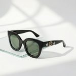Gucci, Oversized Square, , Black, Very Very  Good