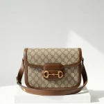 Gucci, Horsebit 1955 Shoulder Bag, Medium, Beige, Very Very  Good