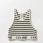 Celine, Athletic Knit Bra , M, White, Like New
