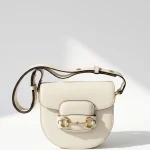 Gucci, Horsebit 1955 Shoulder Bag, , White, Like New