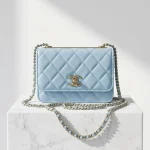 Chanel, Trendy, , Blue, Like New