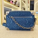 Louis Vuitton, Mini Soft Trunk, Mini, Blue, Very Like New - Image 5
