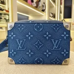 Louis Vuitton, Mini Soft Trunk, Mini, Blue, Very Like New - Image 6