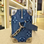Louis Vuitton, Mini Soft Trunk, Mini, Blue, Very Like New - Image 8