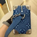 Louis Vuitton, Mini Soft Trunk, Mini, Blue, Very Like New - Image 17