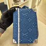 Louis Vuitton, Mini Soft Trunk, Mini, Blue, Very Like New - Image 34