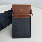 Celine, Phone Pouch With Flap, , Brown, Very Very  Good - Image 4