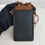 Celine, Phone Pouch With Flap, , Brown, Very Very  Good - Image 5
