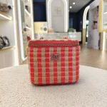 Chanel, Vanity Case With Chain, Mini, Red, Like New - Image 7