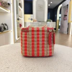 Chanel, Vanity Case With Chain, Mini, Red, Like New - Image 8