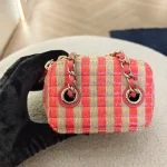 Chanel, Vanity Case With Chain, Mini, Red, Like New - Image 10