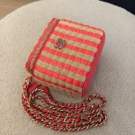 Chanel, Vanity Case With Chain, Mini, Red, Like New - Image 12