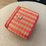 Chanel, Vanity Case With Chain, Mini, Red, Like New - Image 14