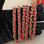 Chanel, Vanity Case With Chain, Mini, Red, Like New - Image 23