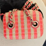 Chanel, Vanity Case With Chain, Mini, Red, Like New - Image 24