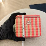 Chanel, Vanity Case With Chain, Mini, Red, Like New - Image 27