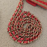 Chanel, Vanity Case With Chain, Mini, Red, Like New - Image 35