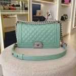 Chanel, Boy Flap Bag, 10", Green, Kept Unused - Image 8