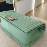 Chanel, Boy Flap Bag, 10", Green, Kept Unused - Image 7