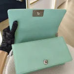 Chanel, Boy Flap Bag, 10", Green, Kept Unused - Image 19