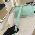 Chanel, Boy Flap Bag, 10", Green, Kept Unused - Image 23