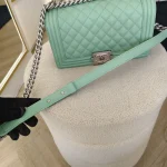 Chanel, Boy Flap Bag, 10", Green, Kept Unused - Image 24