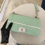 Chanel, Boy Flap Bag, 10", Green, Kept Unused - Image 25