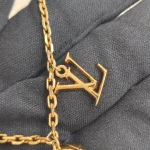 Louis Vuitton, Flying Ball Slim Necklace , , Gold, Like New - Image 7