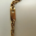 Louis Vuitton, Flying Ball Slim Necklace , , Gold, Like New - Image 15