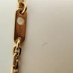 Louis Vuitton, Flying Ball Slim Necklace , , Gold, Like New - Image 17