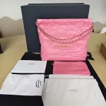 Chanel, 22 Tote bag, Small, Pink, Like New - Image 2