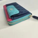 Chanel, Classic Zippy Long Wallet, , Navy Blue, Used Once - Image 7