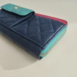 Chanel, Classic Zippy Long Wallet, , Navy Blue, Used Once - Image 10