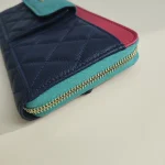 Chanel, Classic Zippy Long Wallet, , Navy Blue, Used Once - Image 11