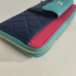 Chanel, Classic Zippy Long Wallet, , Navy Blue, Used Once - Image 12