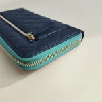 Chanel, Classic Zippy Long Wallet, , Navy Blue, Used Once - Image 14