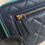 Chanel, Classic Zippy Long Wallet, , Navy Blue, Used Once - Image 19