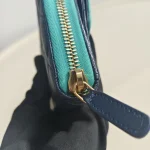 Chanel, Classic Zippy Long Wallet, , Navy Blue, Used Once - Image 23