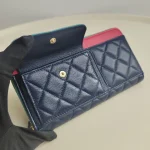 Chanel, Classic Zippy Long Wallet, , Navy Blue, Used Once - Image 33
