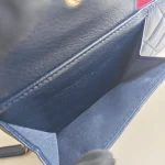 Chanel, Classic Zippy Long Wallet, , Navy Blue, Used Once - Image 34